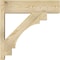 Ekena Millwork Merced Block Rough Sawn Outlooker, Douglas Fir, 8"W x 28"D x 28"H OUT08X28X28MRC05RDF - alternate 2